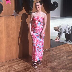 Floral Sleeveless Maxi Dress